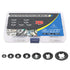 Glarks 280Pcs Internal Tooth Starlock Push On Locking Washers, Speed Clips Fasteners Assortment Kit