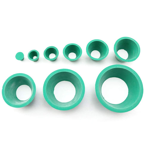Suction Bottle Pad Silicone Funnel Holder Kit, 9 in 1 Buchner Funnel Flask Adapter with Green Rubber Seal
