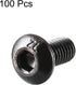 uxcell M3x6mm Thread Button Head Hex Socket Cap Screw Bolt, 100pcs