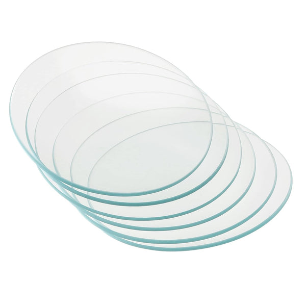 PATIKIL 90 mm Diameter Transparent Watch Glass, 6 Packs Beaker Cover with Smooth Edges for Laboratory Use