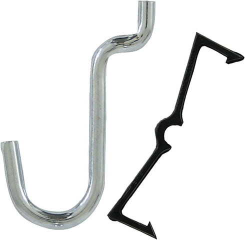 CRAWFORD PROD DIV OF JARDEN SAFETY, 1/8-Inch, 18150 1/2 Curve Peg Hook, 8-Pack, Color by Crawford