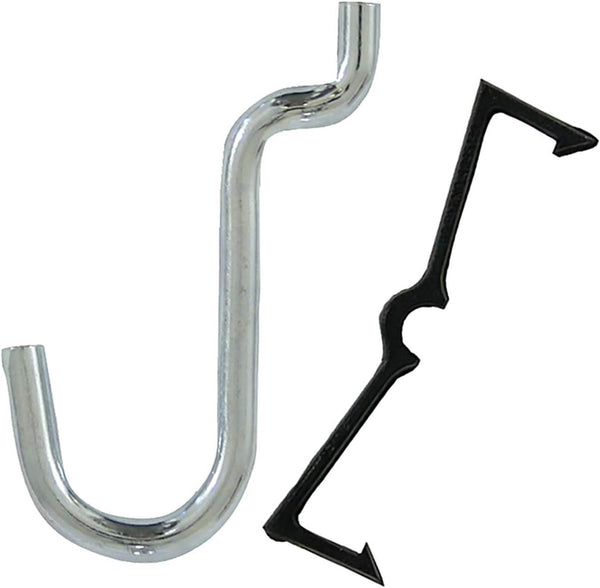 CRAWFORD PROD DIV OF JARDEN SAFETY, 1/8-Inch, 18150 1/2 Curve Peg Hook, 8-Pack, Color by Crawford