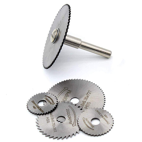 14Pcs Circular Saw Disc Set, HSS Saw Discs Wheel Cutting Blades with 1/4" Shank Mandrel for Dremel Tools