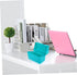 Tofficu 4pcs Index Card File Box: Plastic Organizer for Recipes and Notecards, 3x5 Desktop