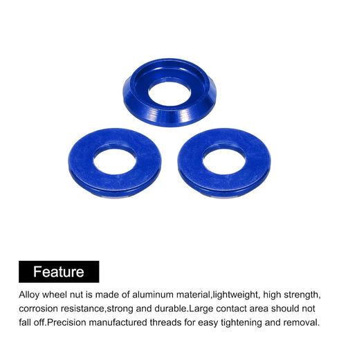 MECCANIXITY M6 Cone Cup Countersunk Washers, 30 Pack, Aluminum Gaskets for RC/FPV/PC/Drone Mechanical Accessories.
