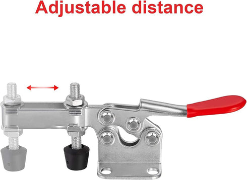 Accessbuy Toggle Clamp 225D, Heavy Duty Large Hold Down Clamp, 500Lbs Capacity, Quick-Release, 2 Pack