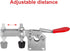 Accessbuy Toggle Clamp 225D, Heavy Duty Large Hold Down Clamp, 500Lbs Capacity, Quick-Release, 2 Pack