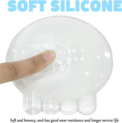 Elbow Gel Wrist Rest for Keyboard and Mouse Transparent White Jellyfish Pad Cushion Ergonomic Cute Clear Cool Mouse