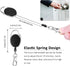 YoungRich 4PCS Retractable Key Chain for Man Woman, Key Ring Chain with Belt Clip, Extendable Strong Spring Lanyard