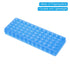 PATIKIL 60 Wells Tube Rack, 1 Set Double Panel Vial Rack for Microcentrifuge Tubes 0.2/0.5/1.5/2ml, Blue, Orange, Green