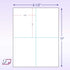 NextDayLabels 8-1/2 x 11 Blank Perforated Paper | 24# Paper, 500 Sheets/Ream, Item #1689