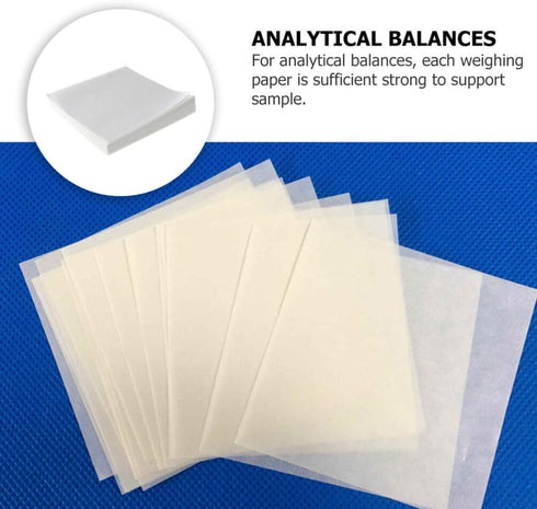 iplusmile Weighing Paper Sheet, Non-Stick, High-Gloss for Scale Measurement Samples Transfer, Pack of 500