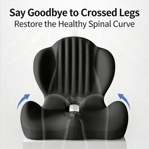 Generic 17.32x15.75x14.57 Inches, Tailbone L-Shaped Ergonomic Seat Cushion with Lumbar Support, Memory Foam Orthopedic