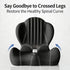 Generic 17.32x15.75x14.57 Inches, Tailbone L-Shaped Ergonomic Seat Cushion with Lumbar Support, Memory Foam Orthopedic