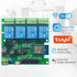 Tuya Smart Life WiFi Momentary Inching Relay Self-Locking Switch Module,DC 7-32V/USB 5V WiFi RF Bluetooth Relay,DIY Smart Home,Compatible with Alexa Goolge Home(4CH Smart Life)