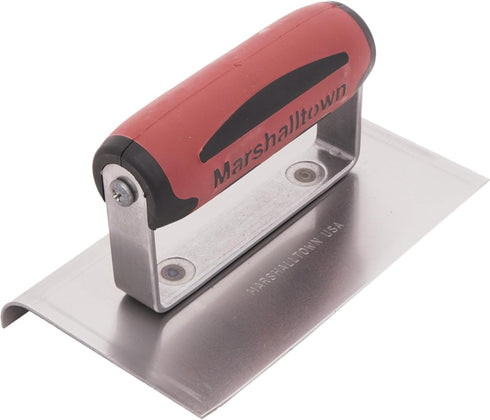MARSHALLTOWN Curved Concrete Edger, 6 x 4 High Carbon Steel Blade, 5/8 x 1/2 Lip, Made In The USA