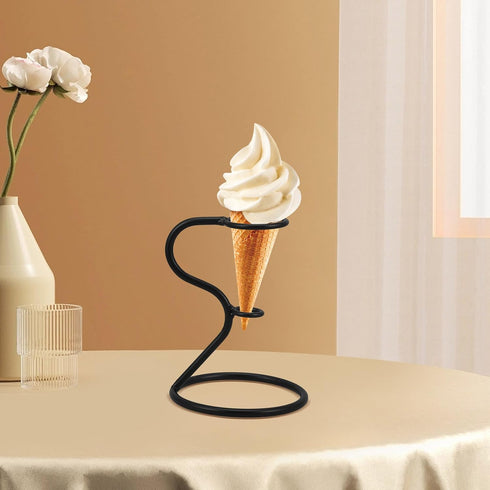 Reusable Metal Ice Cream Cone Holder Stand - Perfect for Parties & Desserts