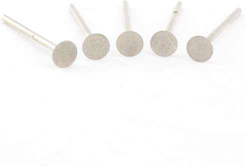 Diamond Grinding Bits 2.35mm Shank T Shape Head 8mm Engraving Burrs Pack of 10 Pcs