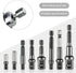 8 Pcs Drill Bit Adapter Set, Impact Grade Socket Adapter for Screwdriver, Cordless Drill
