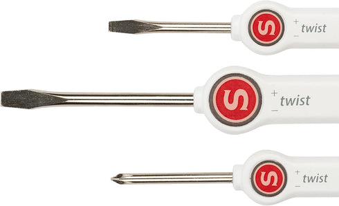 SINGER 3-Piece Screwdriver Set - 2 Flat Head & 1 Phillips Head Included