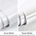 TANONE Glossy White Contact Paper for Countertops, 17.7" X 118" White Peel and Stick Wallpaper for Cabinets, SelfAdhesive Removable Waterproof Vinyl Film for Desktop Dresser Table Pure White by TANONE