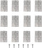 MDXing 12PCS 66x38x1.2mm Stainless Steel Butt Hinge Silver Door Hinges Window Hinge Indoor