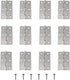 MDXing 12PCS 66x38x1.2mm Stainless Steel Butt Hinge Silver Door Hinges Window Hinge Indoor