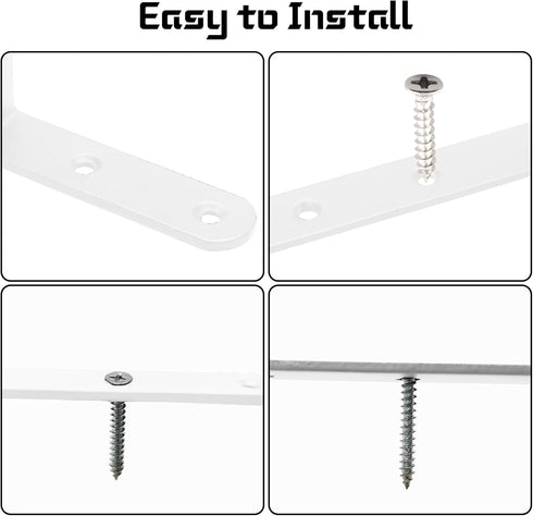 Luomorgo 4 5 3 Inch, Pcs L Shaped Brackets for Shelves, Heavy Duty Stainless Steel, Decorative Corner Brace Joint Right