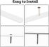 Luomorgo 4 5 3 Inch, Pcs L Shaped Brackets for Shelves, Heavy Duty Stainless Steel, Decorative Corner Brace Joint Right