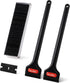 NEWISHTOOL 2 Pcs Long Handle Plastic Razor Blade Scraper With 100 PCS
