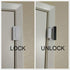 TOYFUL 4 Pack 16 800 Lbs Door Reinforcement Locks with Screws, Home Security Door Lock Stop for Toddler, Childproof