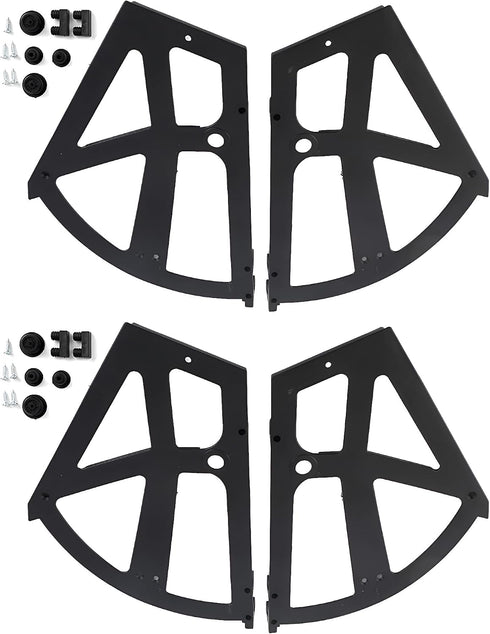 Chiffonade 2 Pair Hinges for Shoe Racks Drawer Hinge Rack Replacement ABS Shoe