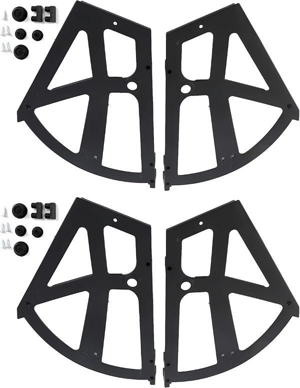 Chiffonade 2 Pair Hinges for Shoe Racks Drawer Hinge Rack Replacement ABS Shoe