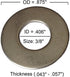 Type 316 Stainless Steel Common Flat Washers Size 3/8" (Pack of 100 pcs) Marine Bolt Supply