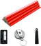 JAKOUE 12 Pcs Red Carpenter Pencils set,7 Inches Woodworking Construction Pencils with Pencil