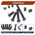 Socell 76pcs 304 Set Delta/Graco/Dream,M6x20mm/30mm/40mm/50mm/60mm/70mm/80mm Crib Screws Hardware Replacement Kit