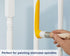 Zibra Round Paint Brush for Curved Surfaces and Ornate Details, 1 in, Pro Grade, White