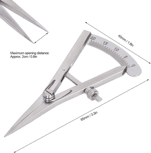 Marking Gauge Metal Compass Multipurpose High Accuracy Adjustable for Leather Trimming Projects