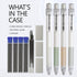 Mechanical Pencil Set 4PCS 0.5 Mechanical Pencils 100 HB Lead 3 Erasers for Students by Idcrea