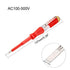 uxcell Voltage Tester AC 100-500V with 3mm Slotted Screwdriver with Clip for Circuit Test, Red, Pack of 2