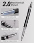 Nicpro 2mm Metal Mechanical Pencil Set with Case, 3PCS Lead Holder 2.0 mm, 144PCS Lead Refills, Eraser, Sharpener