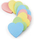 Heart Shape Sticky Notes, 4 Color Pastel Sticky Pad, 75 Sheets/Pad Self-Sticky Note Pads