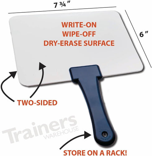 Sets, (1 Trainers Warehouse Quick Response Boards, Great for Ice Breakers, Casting Votes, Classrooms, and More, Durable