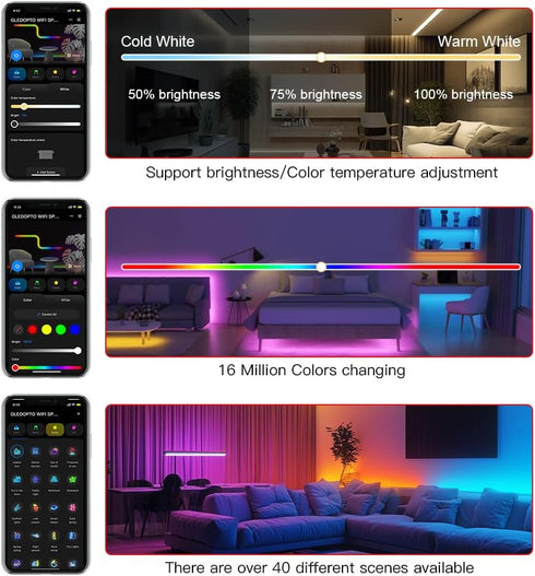 Setup WS2811 TM1814B TM1934A SK6812 WS2801 WS2805 UCS2904B GLEDOPTO WiFi Tuya SPI Digital Pixel LED Strip Controller
