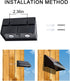 3000K Sign(1Pack, Solar Wall Lights Outdoor Warm White Downlights Waterproof LED Dusk to Dawn Solar Lights for House