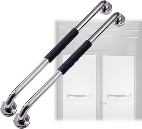 NGEWFGH 2 Pack Anti-Slip Bathroom Grab Bars, Stainless Steel Shower Handrails Wall Mount