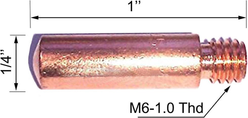 Mig Welding Gun Accessory Kit for Forney 140 FC-i Mig Gun, 20pcs Contact Tips + 2 Gas Nozzles