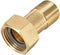 uxcell Brass Pipe Fitting, Hex Nipple, G3/4 Male X G1 Female Threaded Connector, 60mm Length