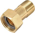 uxcell Brass Pipe Fitting, Hex Nipple, G3/4 Male X G1 Female Threaded Connector, 60mm Length