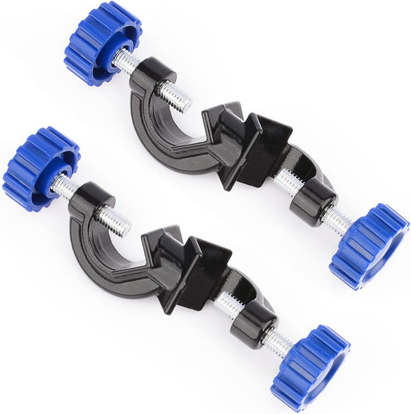2-Pack Adjustable Bosshead Clamp Holder, Heavy Duty Lab Stand Clamp Holder for Rods up to 21 mm in Diameter